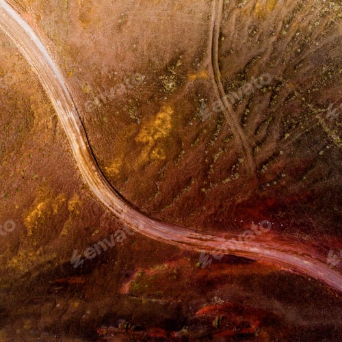 Preview: Icelandic Aerial Photography Captured By Drone.Beautiful Landscape In Hveraronf, In An Area Of