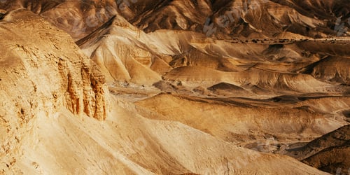 Preview: Landscapes Of Israeli Desert Under The Blue Sky In Daytime