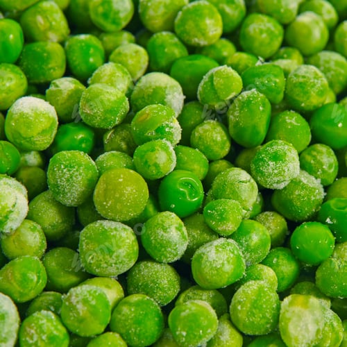 Preview: Closeup Of A Heap Of Frozen Peas