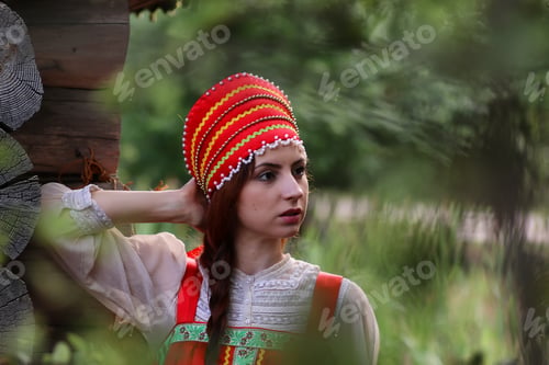 Preview: Slav Woman In Dress Traditional