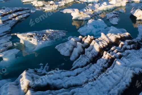 Preview: Glacier Lagoon In Iceland Suring The Sunset
