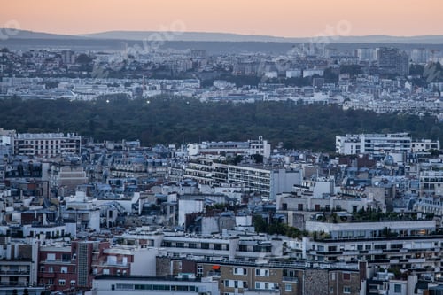 Preview: View From The Eiffel Tower In The Sunset Time, Paris, France