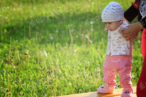 Preview: Baby Learning To Walk With Mother