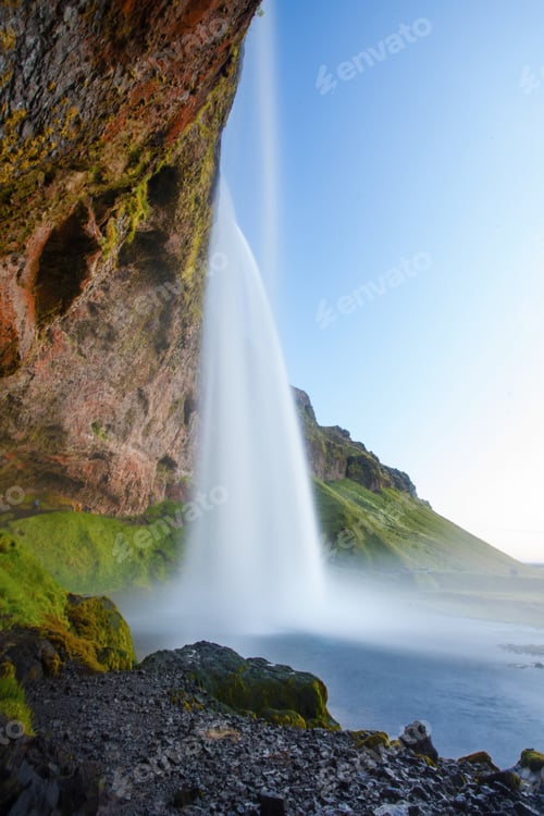 Preview: Seljalandsfoss Waterfall During The Sunset, Iceland
