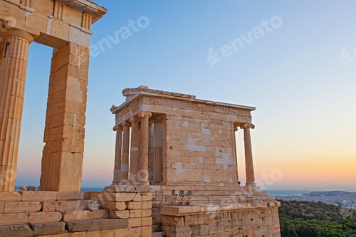Preview: Famous Ancient Acropolis Hill Of Athens. Acropolis Includes Great Architecturals, The Most Famous
