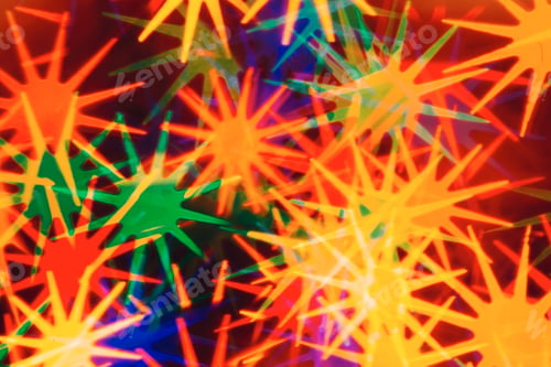 Preview: Defocused Colorful Lights Christmas Background