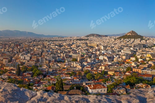 Preview: Panorimac City View Of Athens Taken From The Ancient Acropolis, Greece