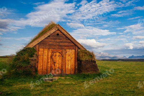 Preview: Traditional House In Iceland, Recovered Ancient Church