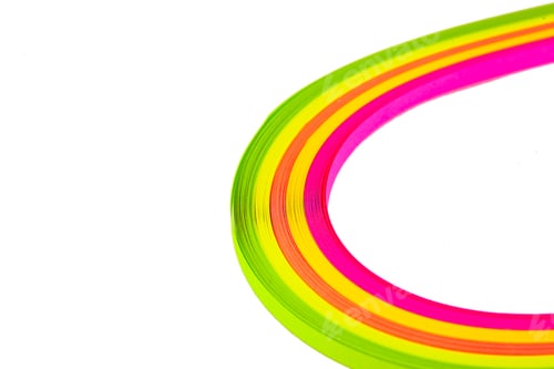 Preview: Colourful Paper For Kwilling Iosolated On The White Background