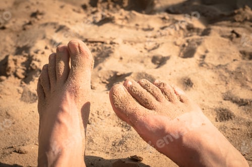 Preview: Legs On Sand Beach