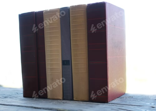 Preview: Books Standing On A Table