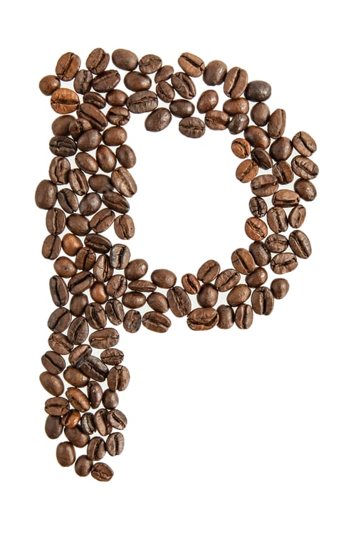 Preview: Coffee Alphabet Letter Isolated On White
