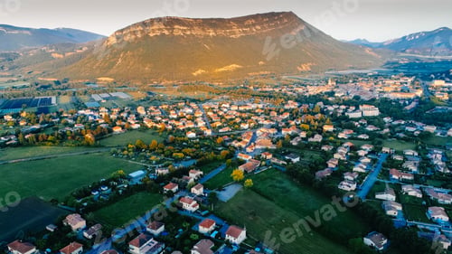 Preview: Panoramic Top View Of Laragne-Monteglin Area, France/ Taken With Drone