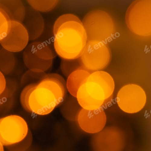 Preview: Defocused Golden Lights Christmas Background