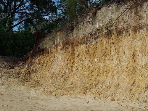Preview: Excavated Quarry, Visible Layer Of Earth