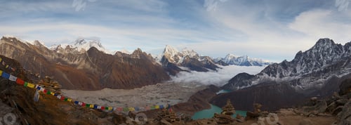 Preview: Sunset Above The Gokyo Lakes, From Gokyo Ri Mountain