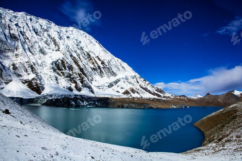 Preview: Beautiful Blue Lake In High Altitude, Tilicho, Nepal