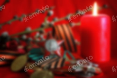 Preview: Blurred Background From Old Retro Medals Of Great Patriotic War