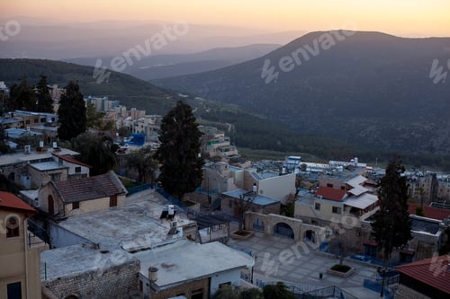 Preview: The Town Of Safed In Northern Israel In The Evening