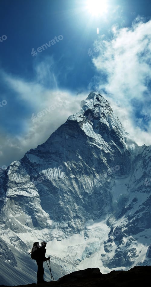 Preview: Climber In Himalayan Mountain