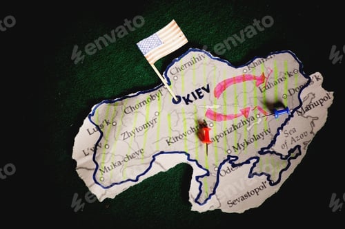 Preview: Contour Map Of Ukraine