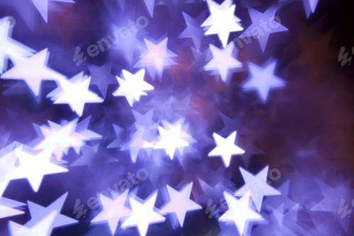 Preview: Blue Christmas Lights Background