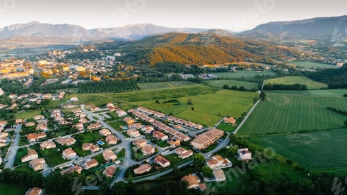 Preview: Panoramic Top View Of Laragne-Monteglin Area, France/ Taken With Drone