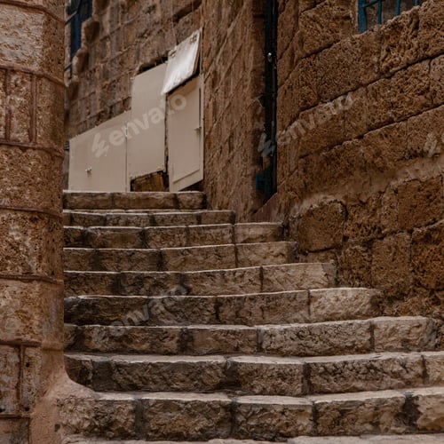 Preview: Ancient Stairs In Stone Old City Jaffa In Tel Aviv