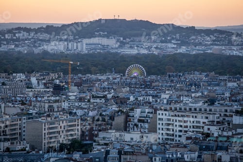 Preview: View From The Eiffel Tower In The Sunset Time, Paris, France