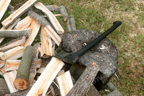 Preview: Man Chopping Wood
