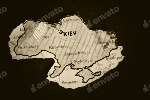 Preview: Contour Map Of Ukraine