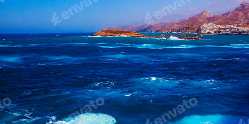Preview: Oia Island View From The Cruise Ship, Greece