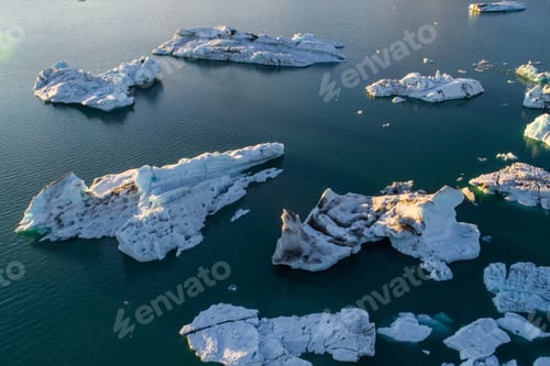 Preview: Glacier Lagoon In Iceland Suring The Sunset
