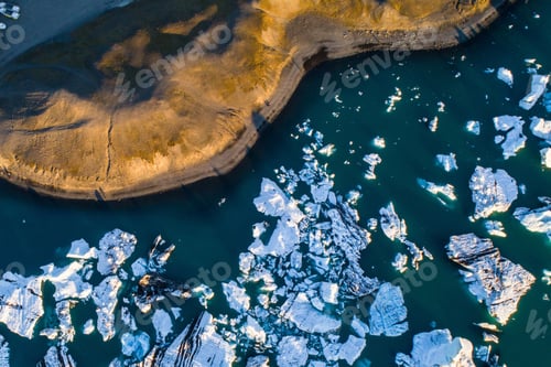 Preview: Glacier Lagoon In Iceland Suring The Sunset
