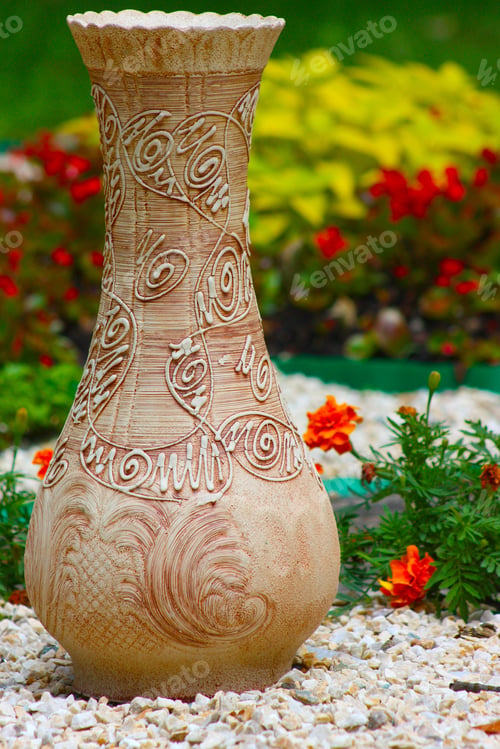 Preview: Vase Standing In The Park In Kiev, Ukraine, Taken In Summer