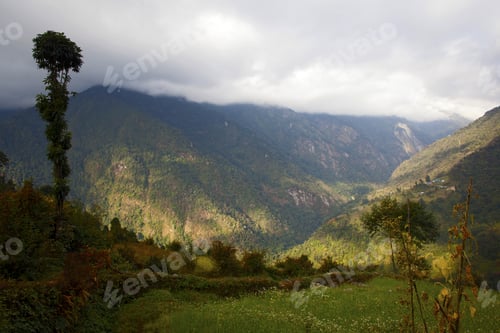 Preview: Beautiful Landscape In Himalayas, Annapurna Area, Nepal