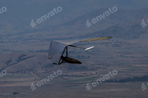 Preview: Hang Glider Flying In The Mountains In Makedonia During European Championship