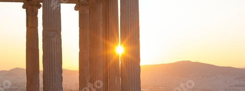 Preview: Famous Erechtheon Ancient Building In Acropolis In Athens, Greece
