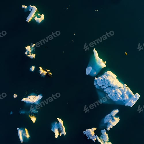 Preview: Glacier Lagoon In Iceland Suring The Sunset
