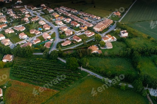 Preview: Panoramic Top View Of Laragne-Monteglin Area, France/ Taken With Drone