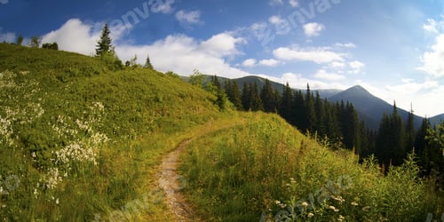Preview: Beautiful Mountains Landscape In Carpathians, Ukraine