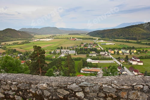 Preview: View Of Valley From Ruins Of Medieval Castle In Austria