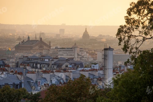 Preview: Top View Of Paris From The Montmartre Hill, Paris, France