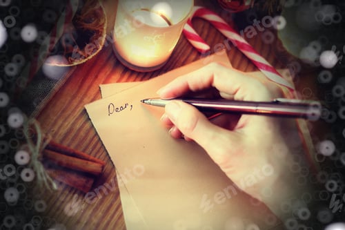 Preview: Christmas Hand Writing Story