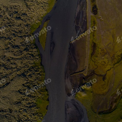 Preview: Landscape Of Iceland With Rivers And Beautiful Hills