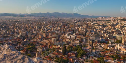 Preview: Panorimac City View Of Athens Taken From The Ancient Acropolis, Greece
