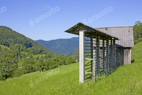 Preview: Beautiful Smal Houses In The Alps In Slovenia