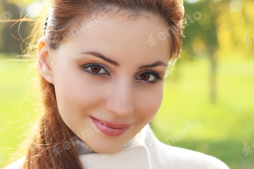 Preview: Girl Walking In The Park In Autumn