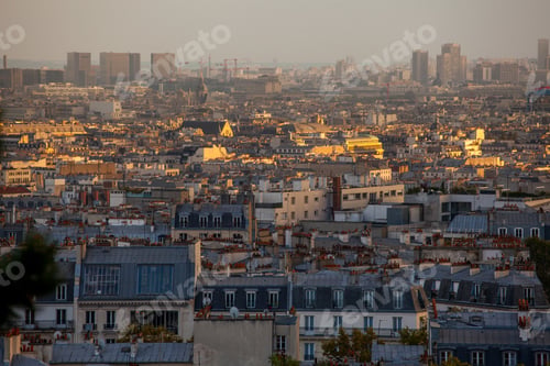 Preview: Top View Of Paris From The Montmartre Hill, Paris, France