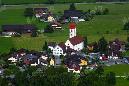 Preview: Mountain Landscape With Small Chapel